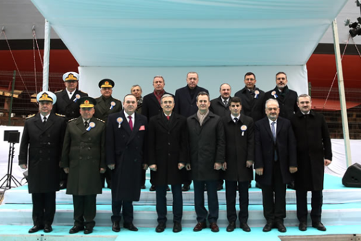 UFUK KORVETİ DENİZE İNDİRİLDİ 